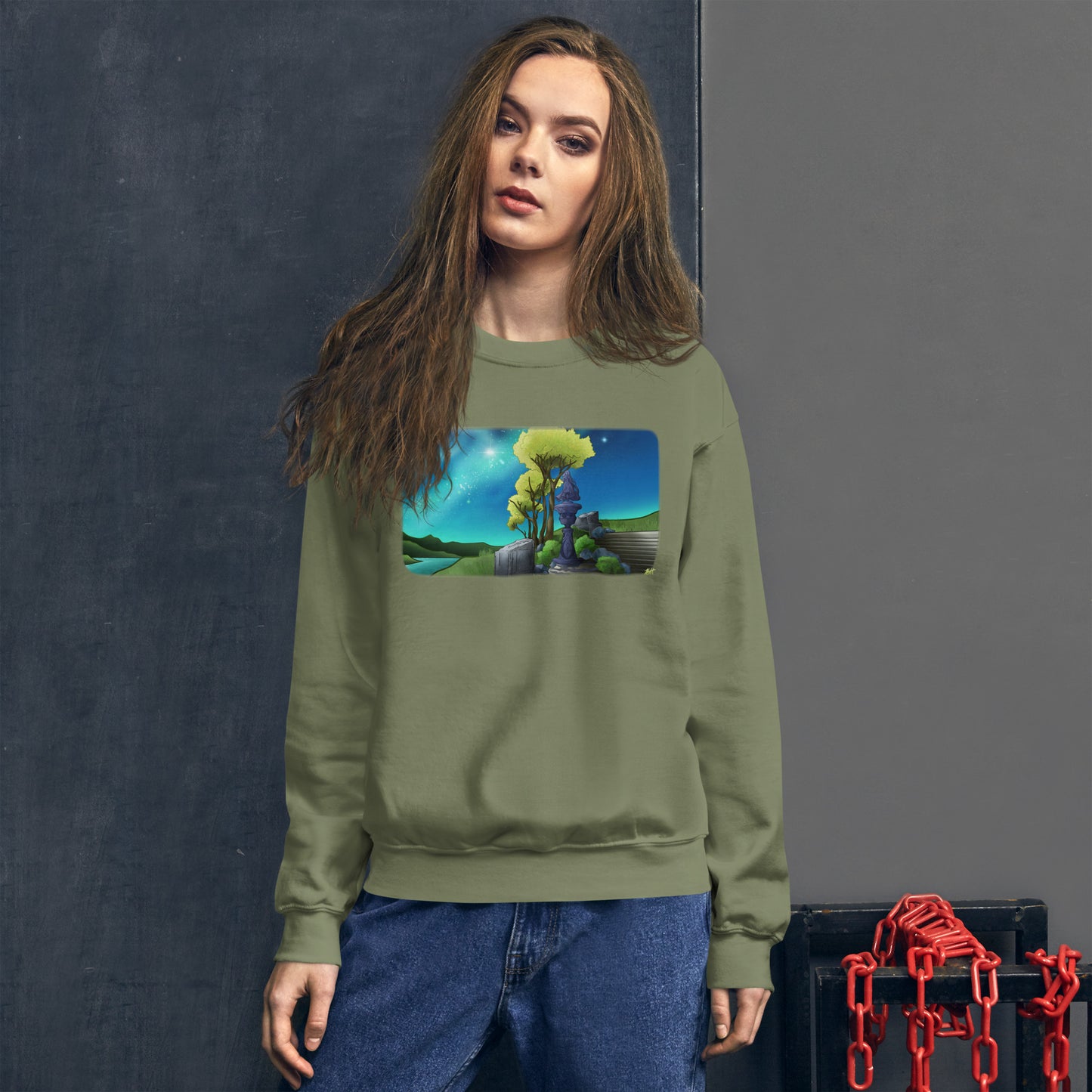 Ruins of the Moonlit Majesty Crewneck