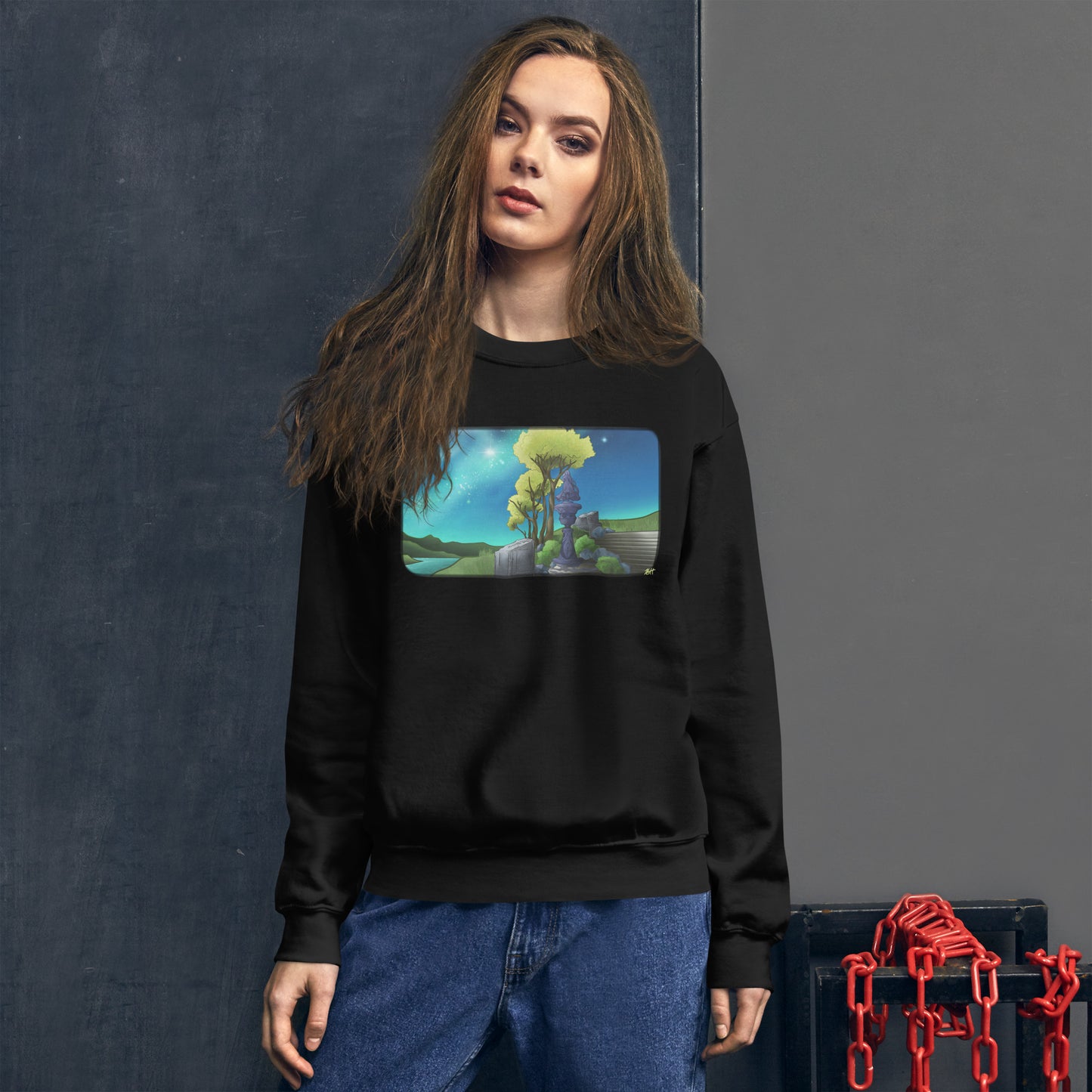 Ruins of the Moonlit Majesty Crewneck